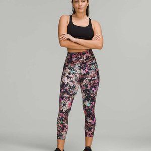 Lululemon High-Rise Crop Leggings 23" Stencil Blossom Red Multi NWT Size 12